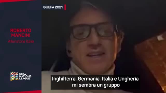 Mancini e il girone: "Dobbiamo essere felici. Proveremo a vincere la Nations League"