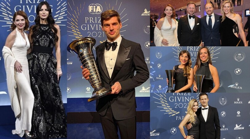 Verstappen, Horner, Bottas e... Domenicali: il gala FIA 2021 brilla di stelle
