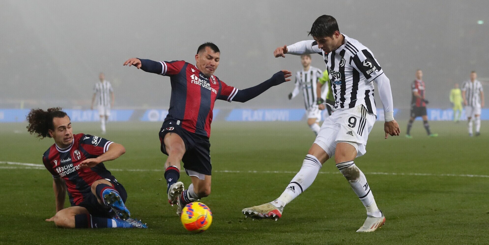 Moviola BolognaJuve Morata, posizione ok. L'10 è regolare