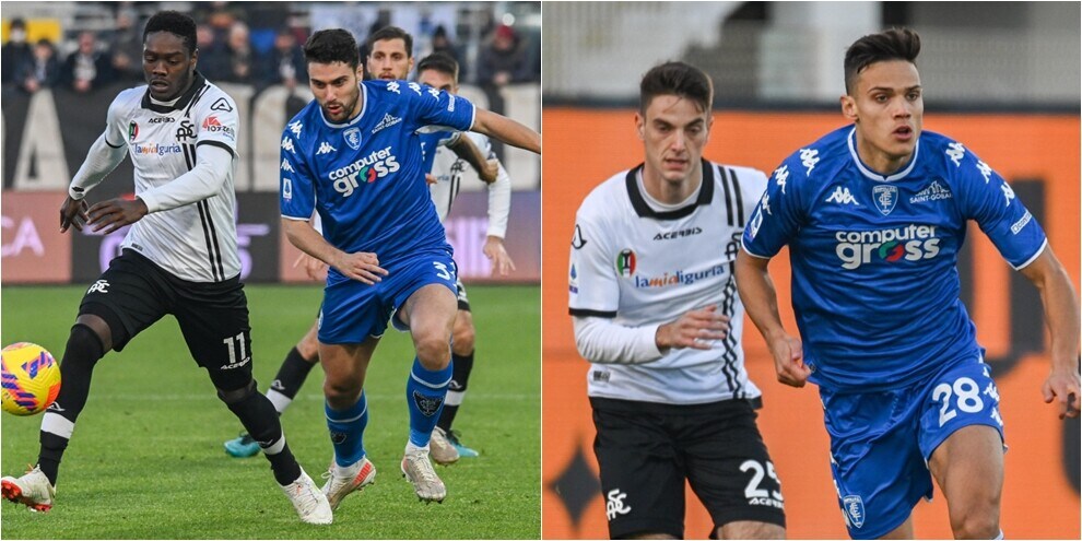 Pari tra Spezia e Empoli: 1-1 con un autogol a testa