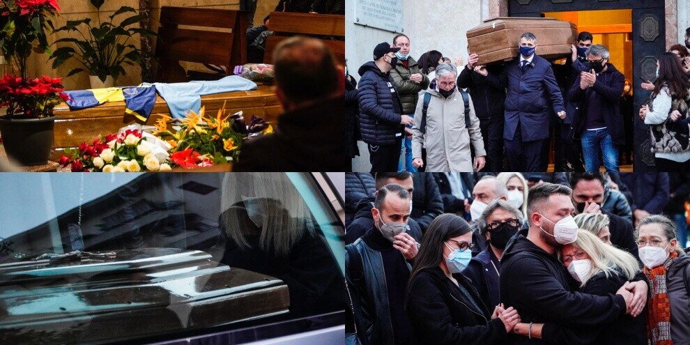 Commozione per i funerali di Hugo Maradona a Napoli