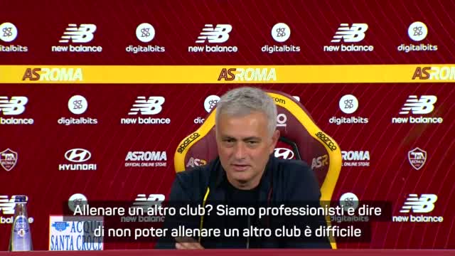 Mourinho: "Non allenerei mai la Lazio"