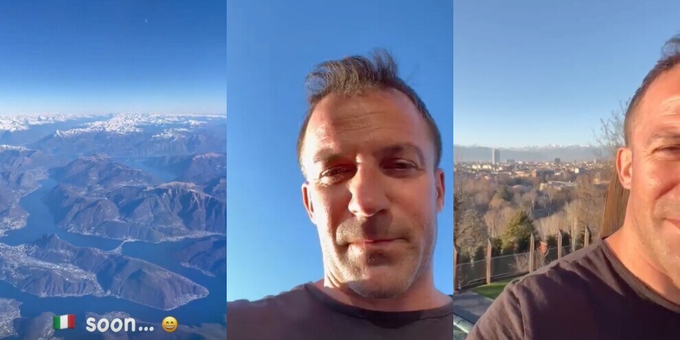 Del Piero è tornato a Torino: "Paradiso"