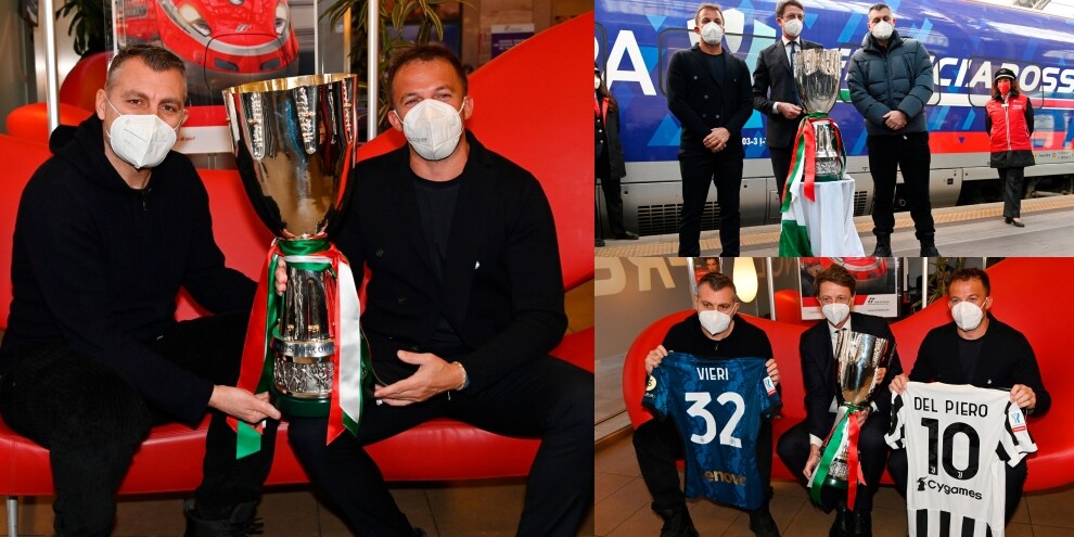 Inter-Juve, Vieri e Del Piero ambasciatori della Supercoppa Italiana