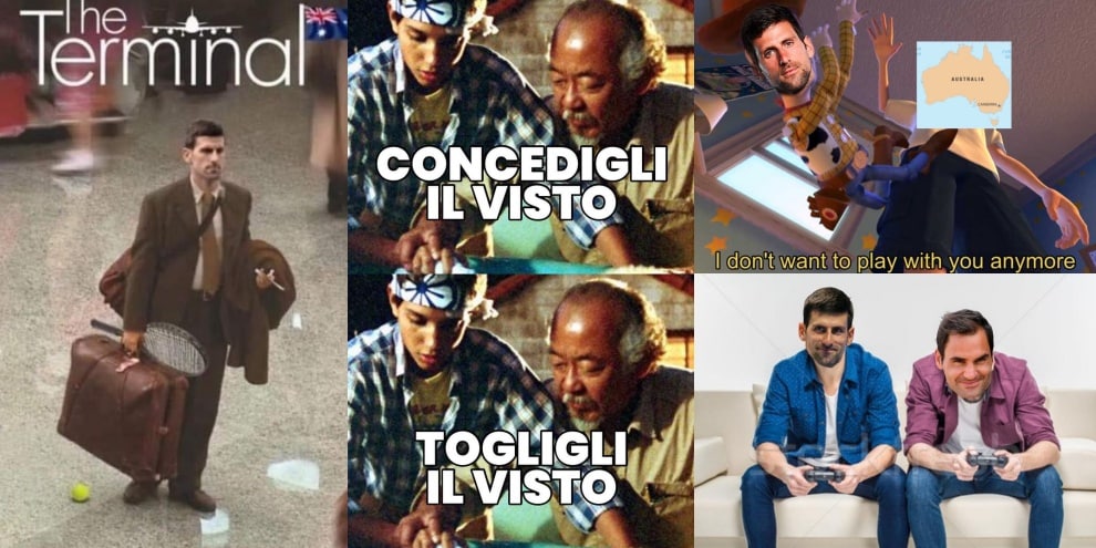 Djokovic, il visto è di nuovo annullato e i social si scatenano
