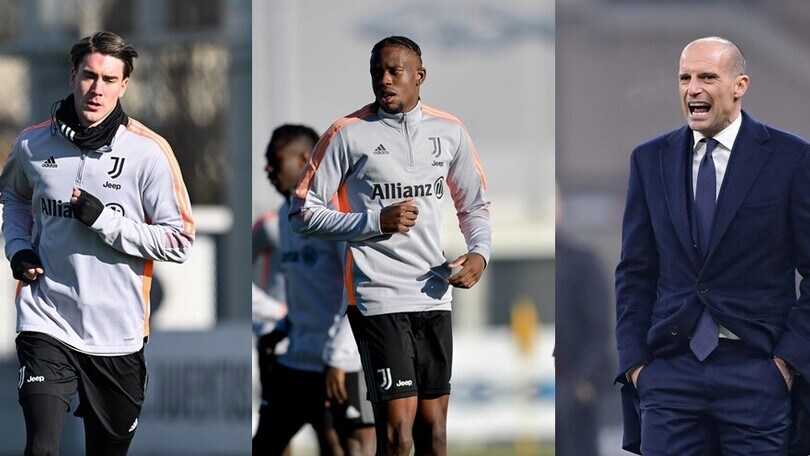 Juve-Verona, la probabile formazione di Allegri: Vlahovic e Zakaria dal 1'