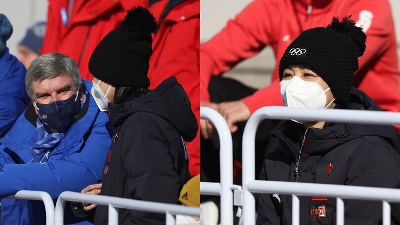 Pechino, spunta Peng Shuai: è con Bach per la finale di freestyle big air