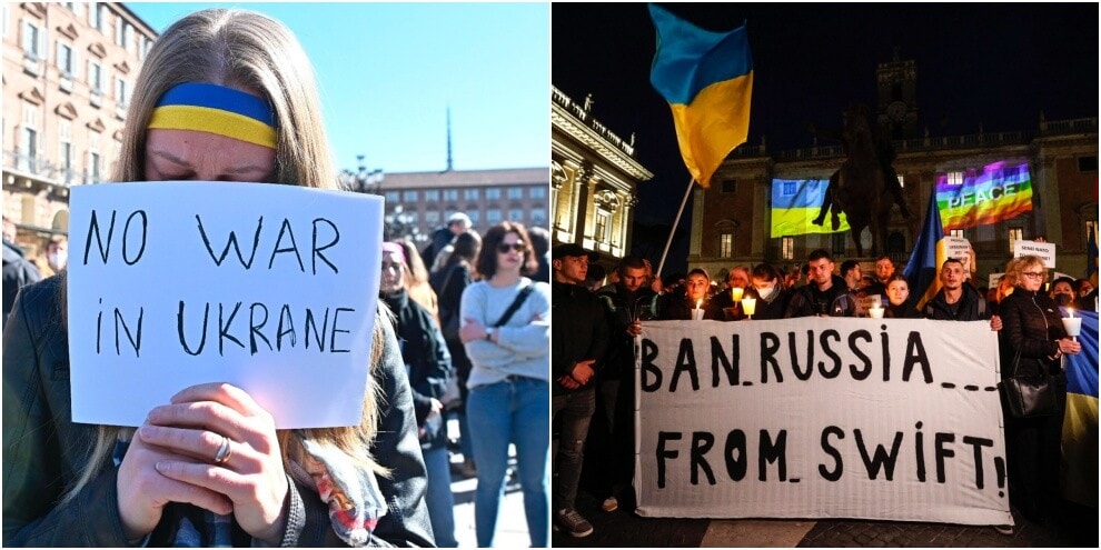 Russia-Ucraina: l'Italia in piazza per la pace