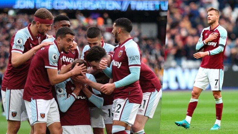 West Ham, l'ucraino Yarmolenko scoppia in lacrime dopo il gol all'Aston Villa