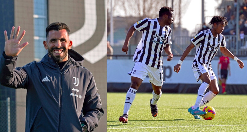 Juve, Tevez alla partita della Primavera contro il Verona