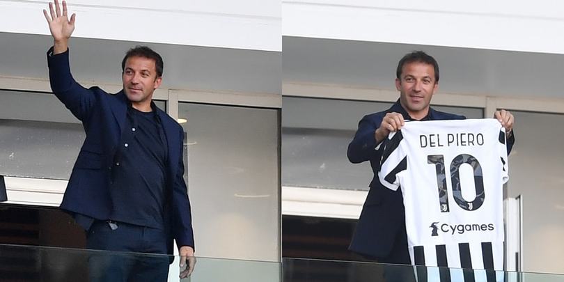Del Piero torna allo Stadium, i tifosi in coro: "C'è solo un capitano"