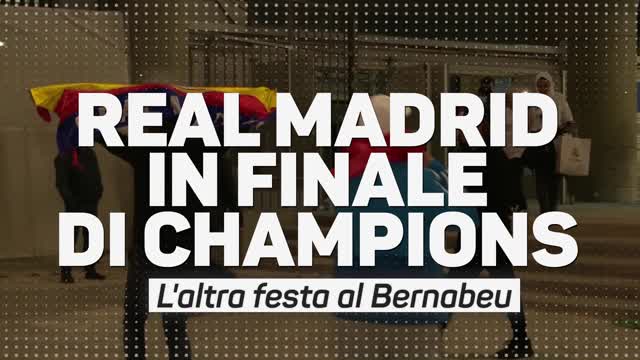 Real Madrid in finale di Champions: l'altra festa al Bernabeu