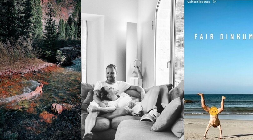 F1, Bottas vacanze a "nudo" con la sua Tiffany
