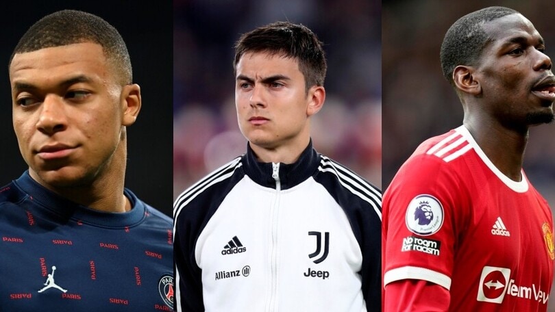 Parametri zero, ecco la top 10: Mbappé, Dybala e Pogba occasioni d'oro!