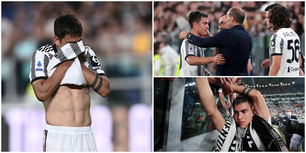 Juve, Dybala esce in lacrime dal campo: l'omaggio dello Stadium