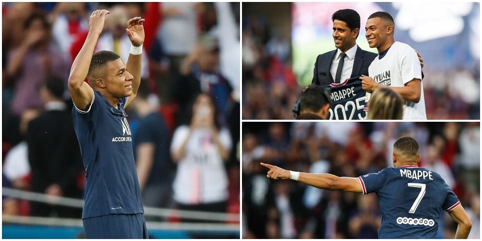 Mbappé fa festa con il Psg: rinnovo e tripletta al Metz