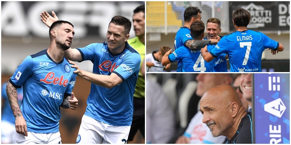 Il Napoli chiude con un tris: lo Spezia travolto al 'Picco'