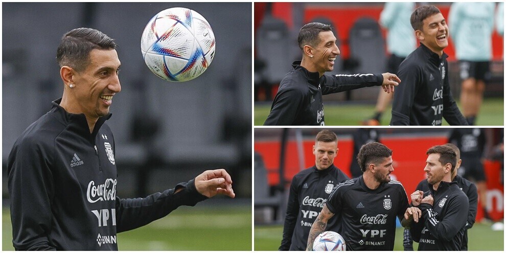 L'Argentina si prepara per l'Italia, per Di Maria 'lezioni' di Juve da Dybala
