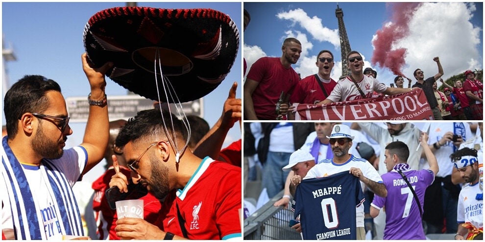 Liverpool-Real Madrid, la finale dei tifosi: Parigi in 'red' e 'blanco'