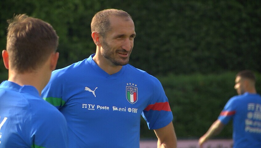 El último entrenamiento de los Azzurri en Coverciano