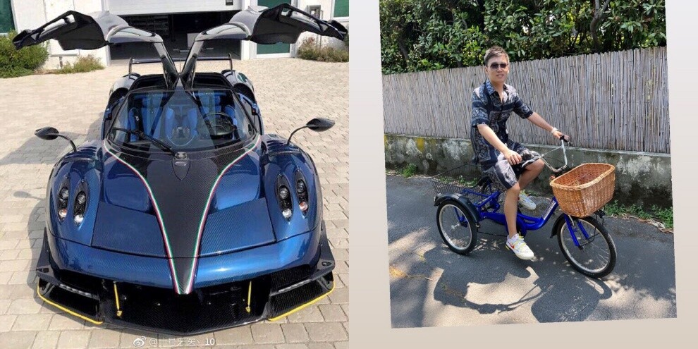 Steven Zhang, con la Pagani e la bicicletta la passione è solo nerazzurra!