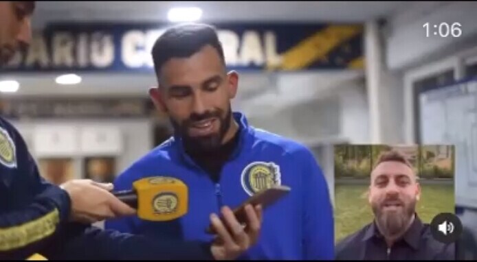 De Rossi chiama Tevez al telefono: che spettacolo!