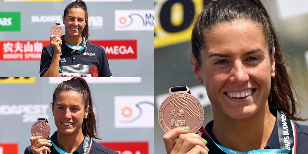 La Gabbrielleschi festeggia sul podio: 17ª medaglia per l'Italia, è record ai Mondiali