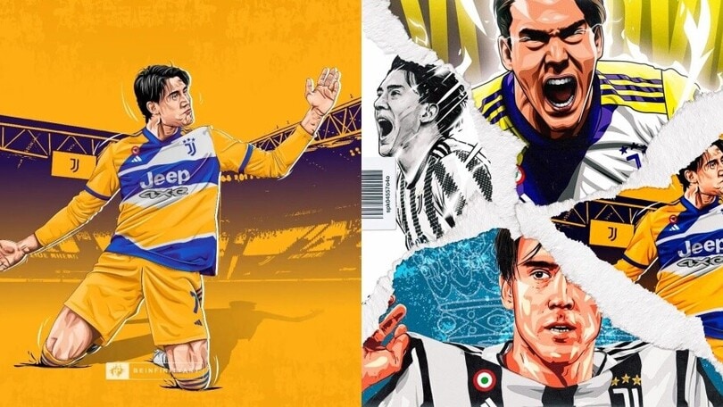 Juve, il Vlahovic contest: le creazioni più belle FOTO