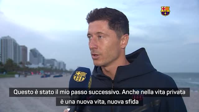 Lewandowski: "Qui per rimettere il Barça in carreggiata"