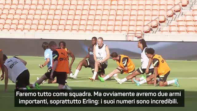 Guardiola: "Haaland? Non gli metteremo pressione"