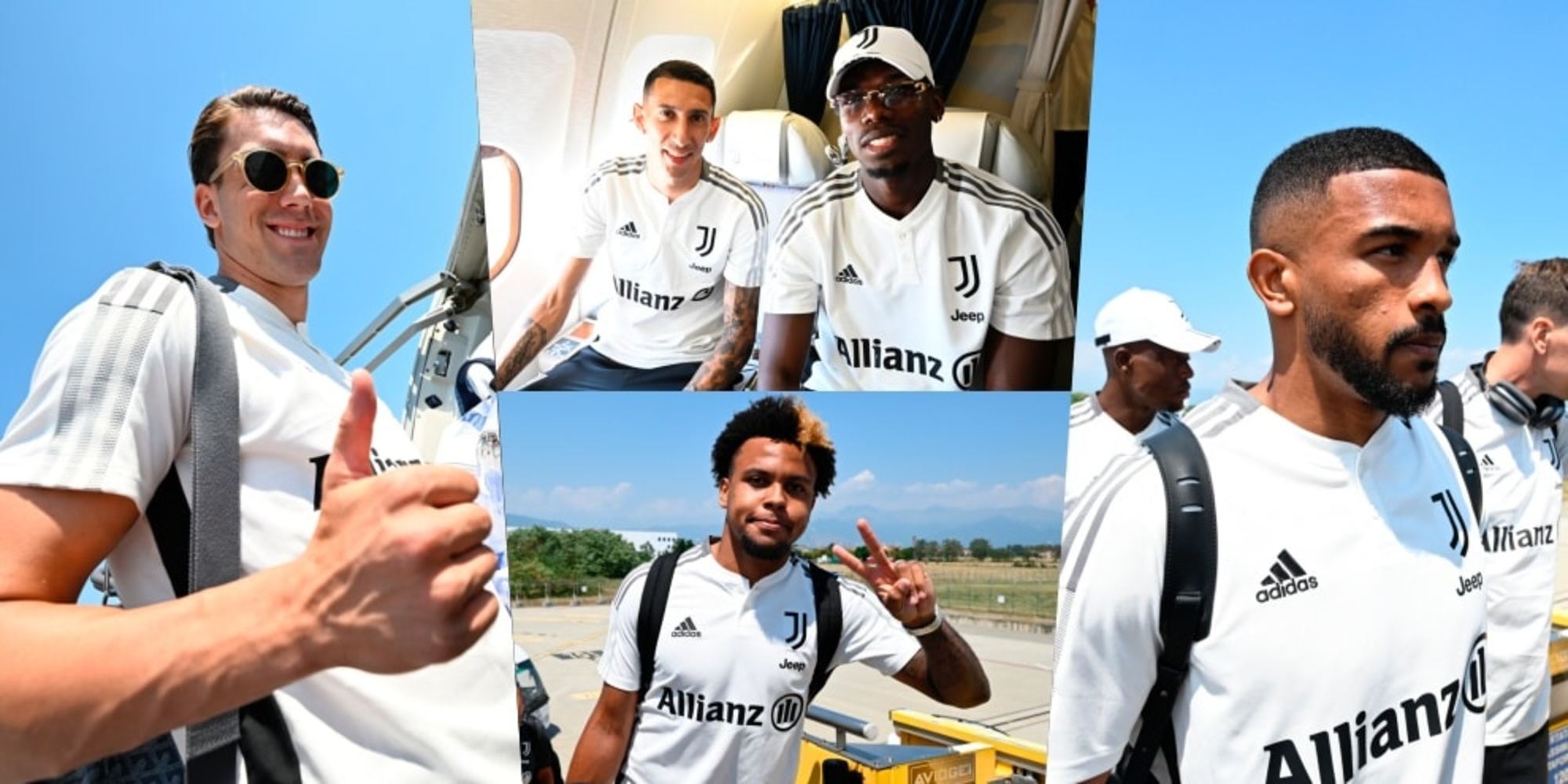 La Juve in partenza per gli USA tra sorrisi e buonumore!