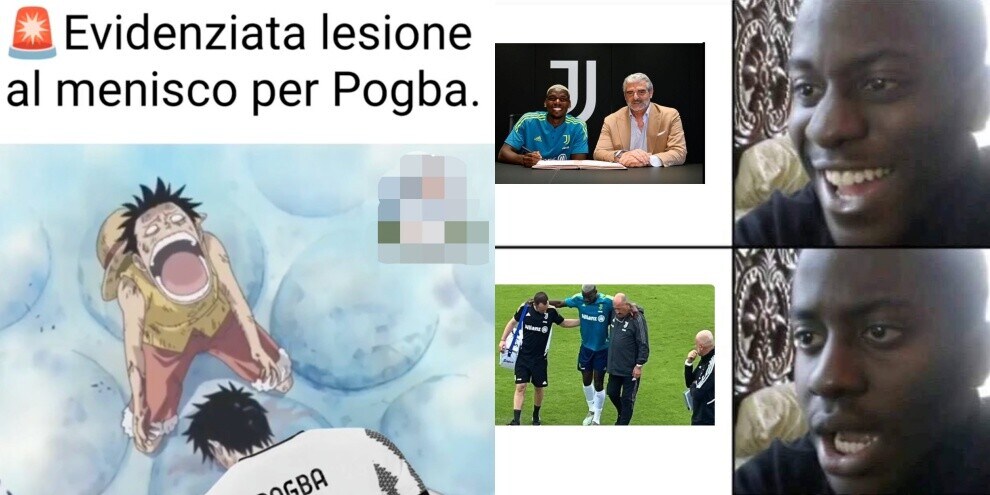 Juve, Pogba ko: la reazione dei tifosi sui social