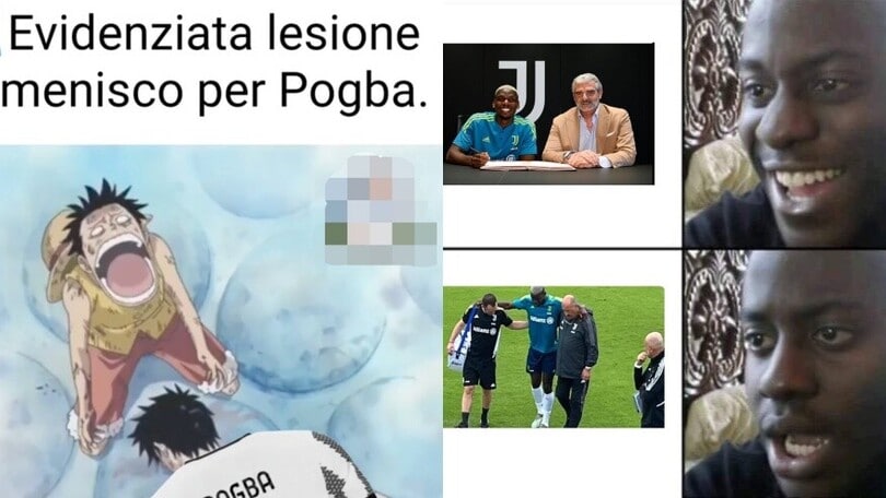 Juve, Pogba ko: la reazione dei tifosi sui social