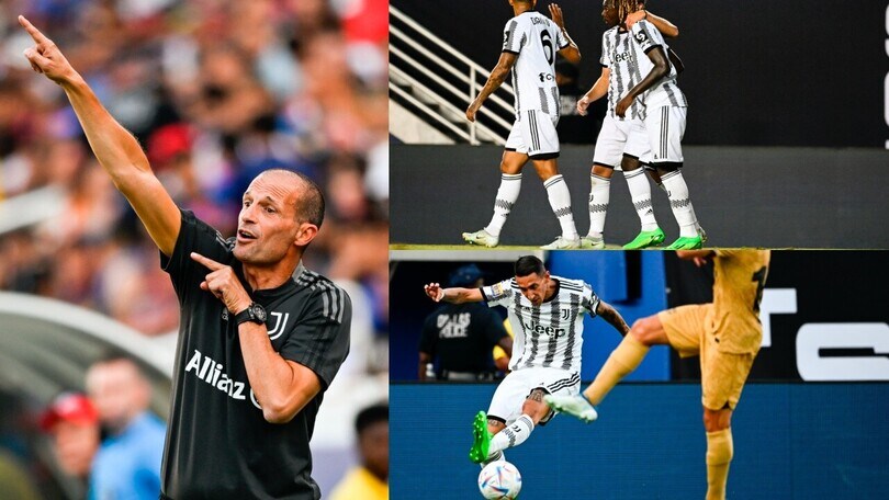 Juve, Kean e Di Maria show a Dallas contro il Barcellona