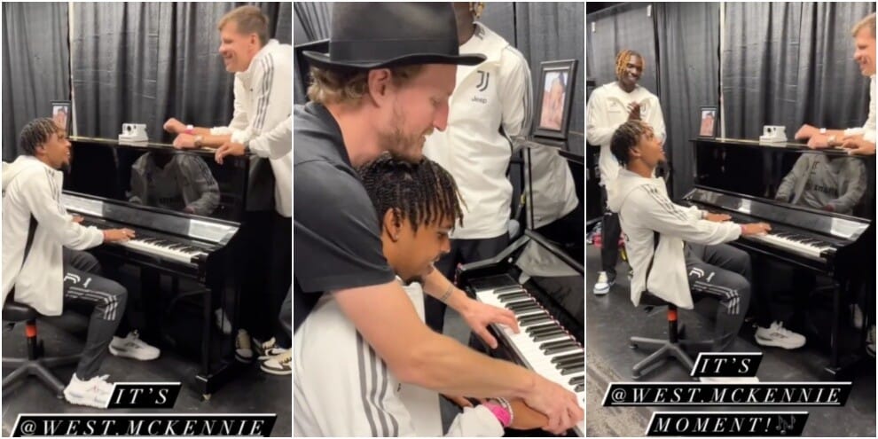 McKennie incanta la Juve al piano: e che lezioni con i Lumineers!