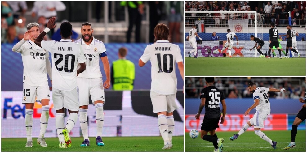 Alaba e Benzema stendono l'Eintracht: il Real Madrid vince la Supercoppa