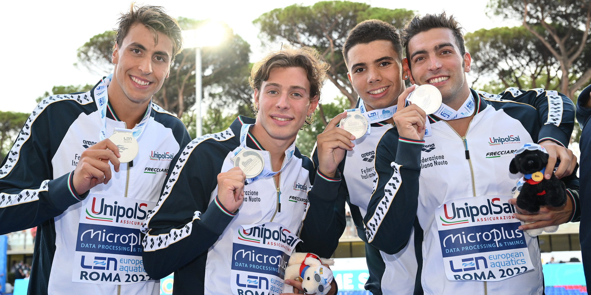 Europei, 4x200 sogno d'argento: quarta medaglia per l'Italia