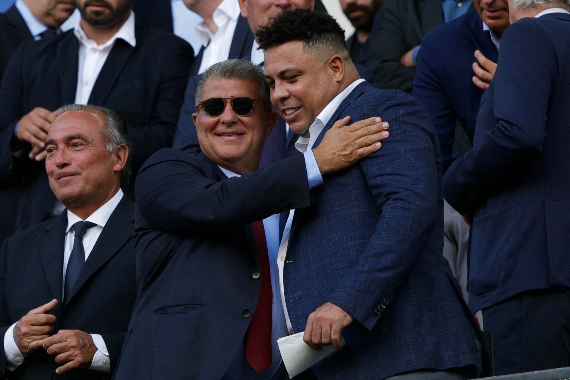 Il presidente del Barcellona si è presentato allo stadio con gli occhiali da sole per la sfida contro il Valladolid