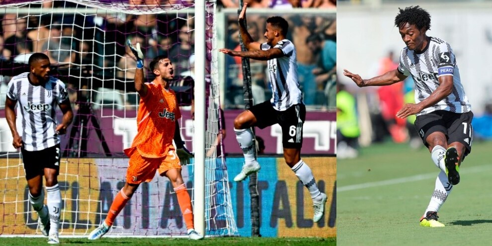 Fiorentina-Juve, i testimonial Juventus: Perin Superman, Cuadrado lotta
