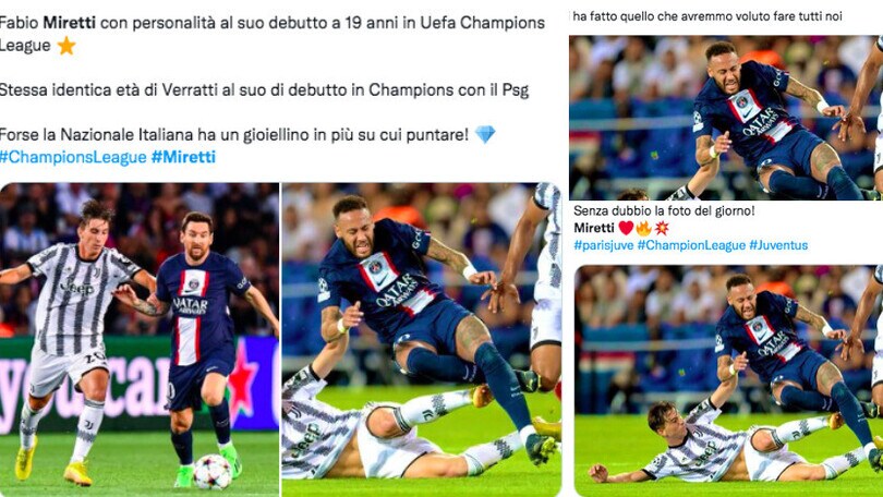 Miretti su Neymar: i tifosi lo incoronano dopo Psg-Juve