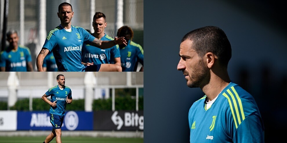 Juve, Bonucci guida il gruppo: quanta concentrazione in allenamento