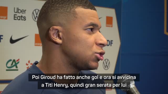 Giroud toujours dans les buts, Mbappé : "Bien sûr c'est un plus pour nous"