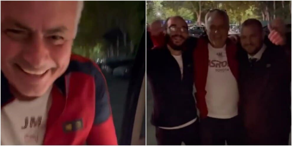 La pazza gioia di Mourinho: così ha festeggiato la vittoria della Roma