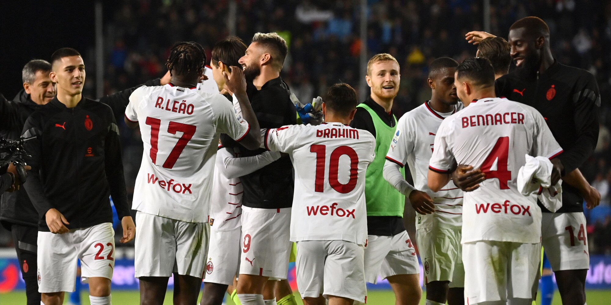 Milan senza fine: l'Empoli pareggia al 92' ma poi perde 3-1