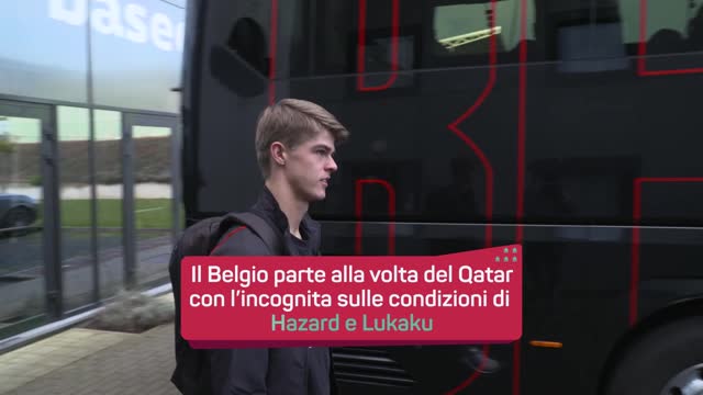 Lukaku e il Belgio partono per il Qatar