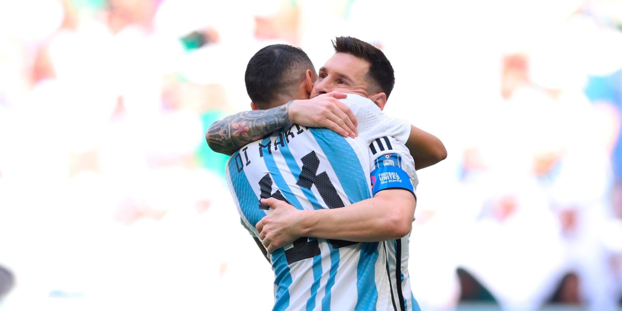 Argentina, Messi gol su rigore: poi esulta con Di Maria e compagni