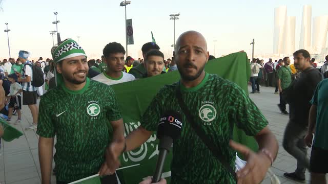 KO Argentina, la festa dei tifosi sauditi a Doha