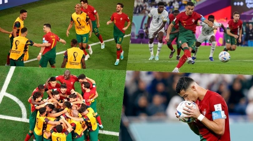 Portogallo, Cristiano Ronaldo nella storia: che esultanza con i compagni!