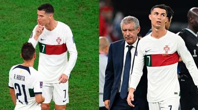 Ronaldo scontento per la sostituzione: il gesto che non è sfuggito