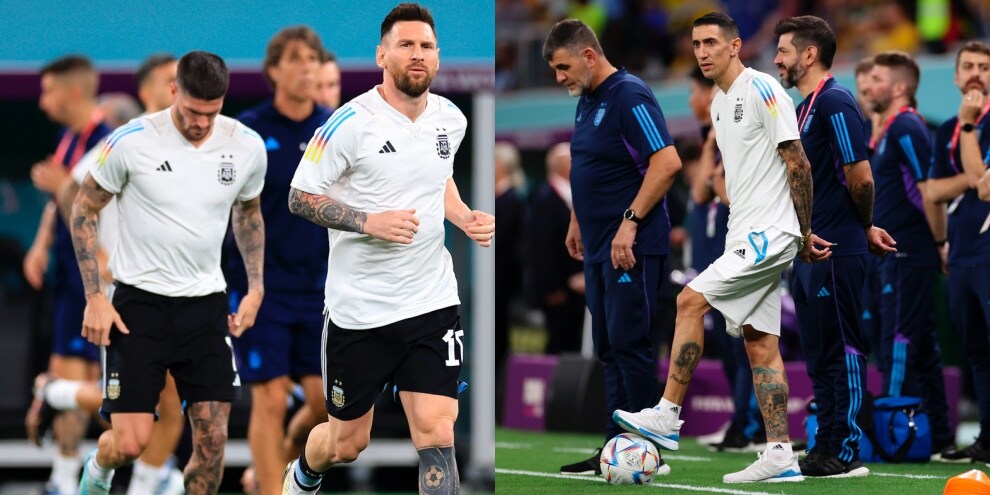 L'Argentina si scalda: Di Maria assiste dalla panchina